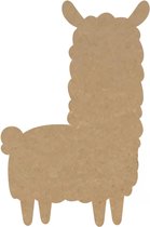 MDF Alpaca, creatief, knutselen, deco, 3 stuks, 3mm mdf 37cm