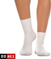 8 Paar First class Dames sokken - 95% Katoen - Donex - Wit - Maat 39-42
