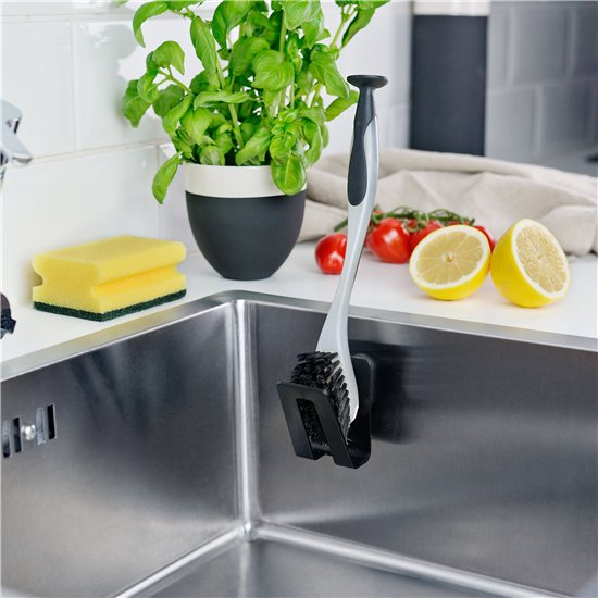 Happy Sinks Magnetische sponshouder voor keukenspoelbak, sterke magneet, gootsteenorganizer, sponshouder voor gootsteen (roestvrij staal
