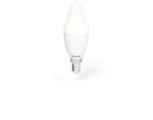 Hama Wi-Fi Smart LED Lamp E14 - 5,5W - Dimbare LED gloeilamp kaars - 470lm - 2700K / 6500K Kleurtemperatuur - Hama Smart Solution App en Spraakbesturing - Geschikt voor Apple Home, Alexa, Google Assistent - Wit