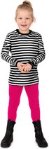 PartyXplosion - Costume Boef - Pull Boef Dorus Wit Zwart Enfant Fille - Zwart / Wit - Taille 152 - Déguisements - Déguisements