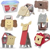 Magnetisch Speelgoed - Dieren - 54 stuks - Magnetische blokken - Bouwen - Educatief - Montessori speelgoed - Cadeau - Educatief speelgoed - Speelgoed Kinderen – Leonurus