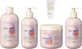 Inebrya - Ice Cream Dry-T Shampoo 300ML + Conditioner 300ML + Mask 500ML + Leave-in Conditioner 300ML + Gratis Travel Size