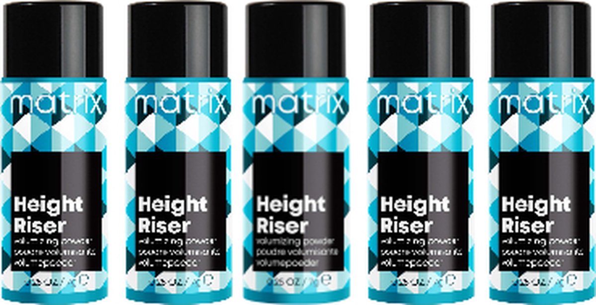Matrix Height Riser Powder – Volumepoeder voor extra fixatie, textuur, body en volume – voordeelverpakking - 5 x 7 gr