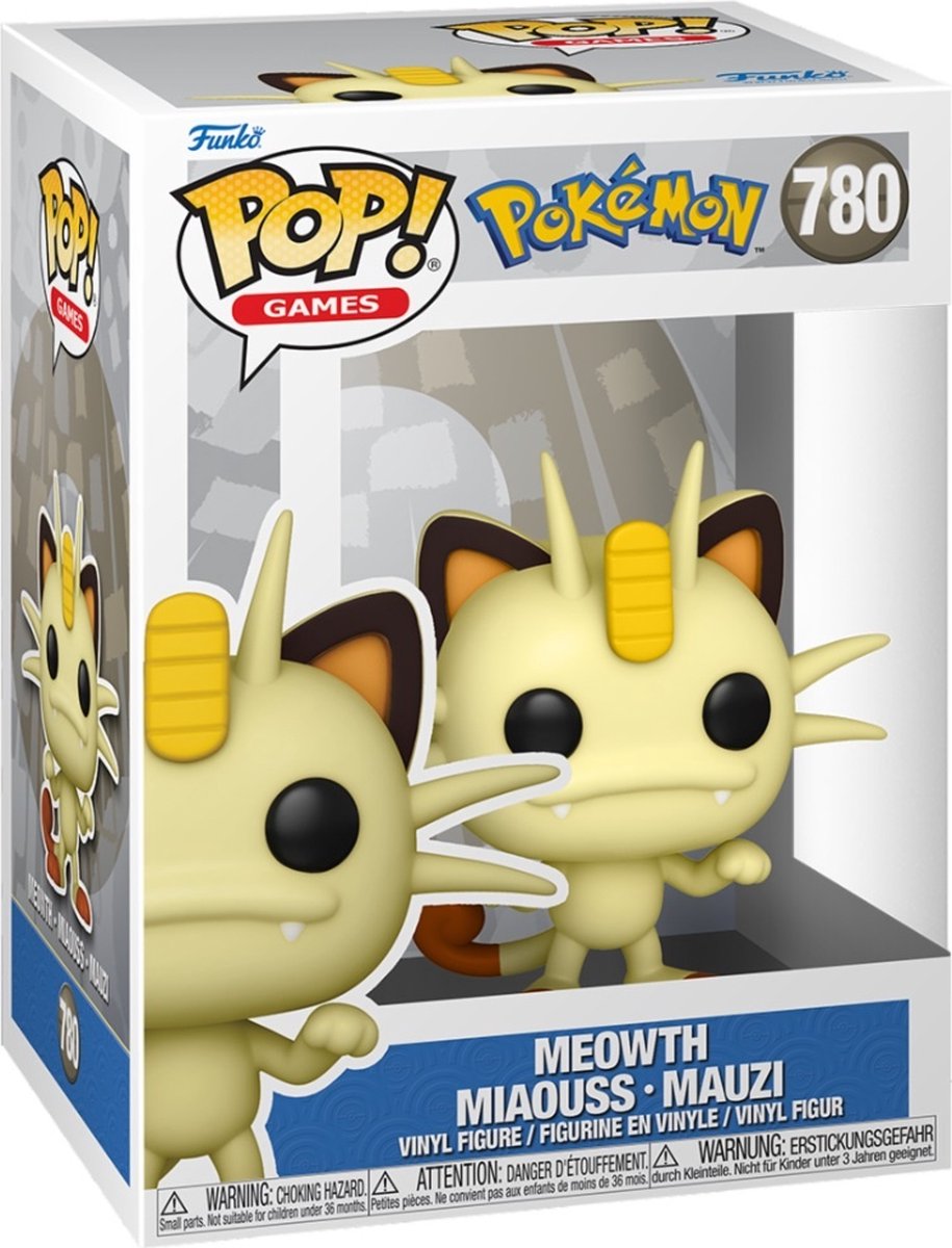 Pop Games: Pokémon Meowth - Funko Pop #780