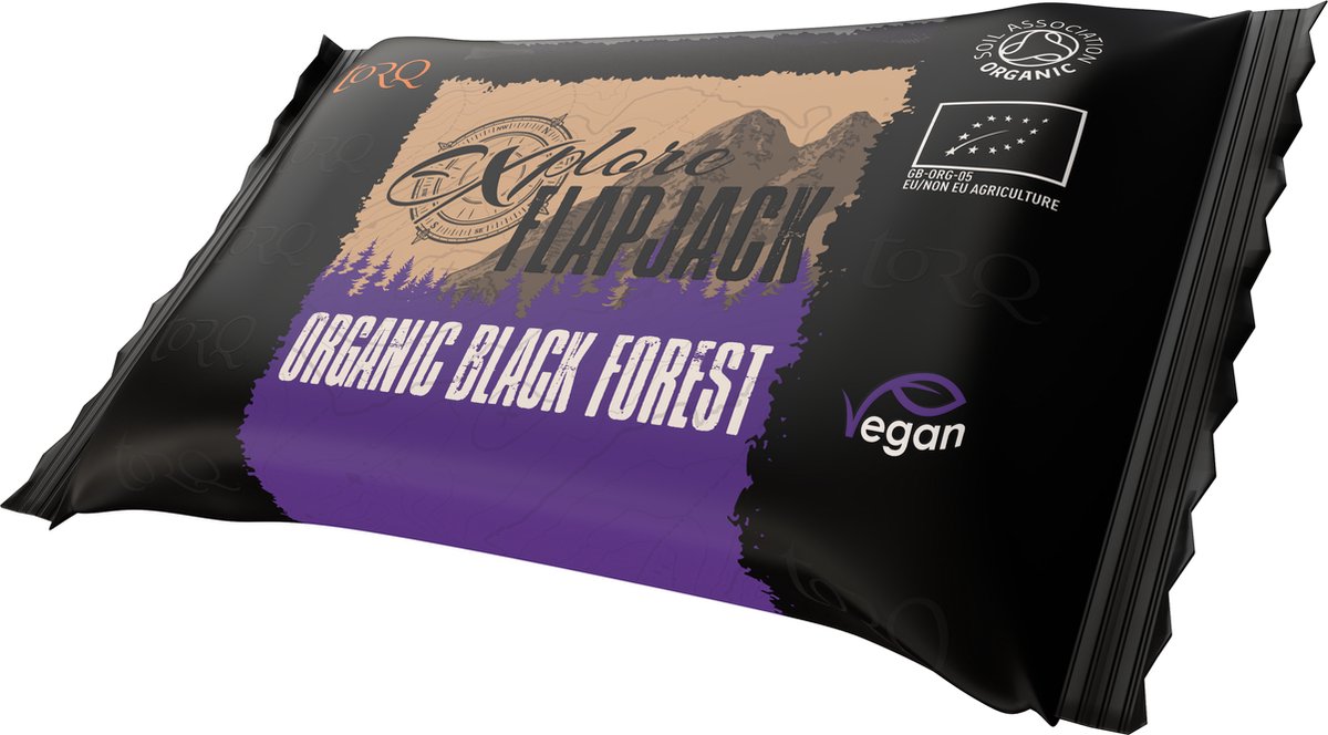 Goedkoopste TORQ EXPLORE FLAPJACK ORGANIC BLACK FOREST (Doos 20 st