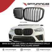 BMW X5 Serie G05 (2018+) M-Style Grill Dubbel Spijl Glans Zwart