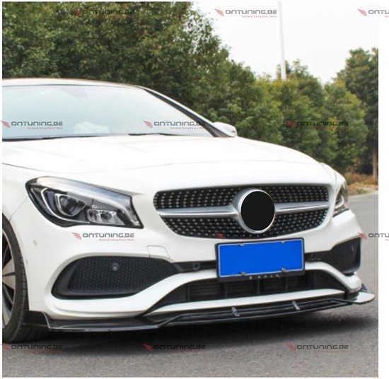 Mercedes CLA Classe C117 (2012-2016) AMG Style Look Lèvre Avant Brillant Zwart