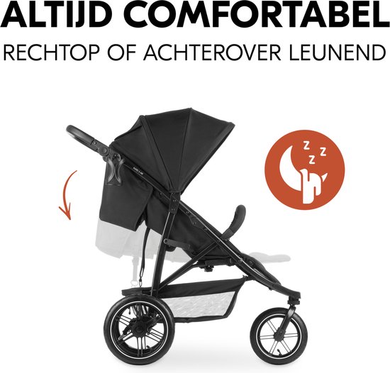 Hauck Rapid 3 Air - Buggy - Lucht wiel - Geschikt voor stad en bos - Black — afbeelding 3