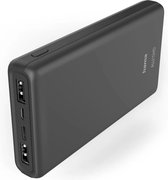 Hama ALU15HD USB-C Powerbank 15000mAh - 2 x USB-A / 1 x USB-C output - 1 x USB-C / Micro-USB input - Aluminium behuizing - Geschikt voor iPhone en Samsung - Antraciet