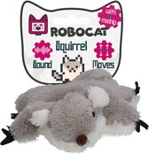 Robocat Eekhoorn - Elektrisch Kattenspeeltje - Interactief - Met Kattenkruid en Geluid - Stimulerend - Automatisch - 3 Standen - met MADNIP - Inclusief USB kabel
