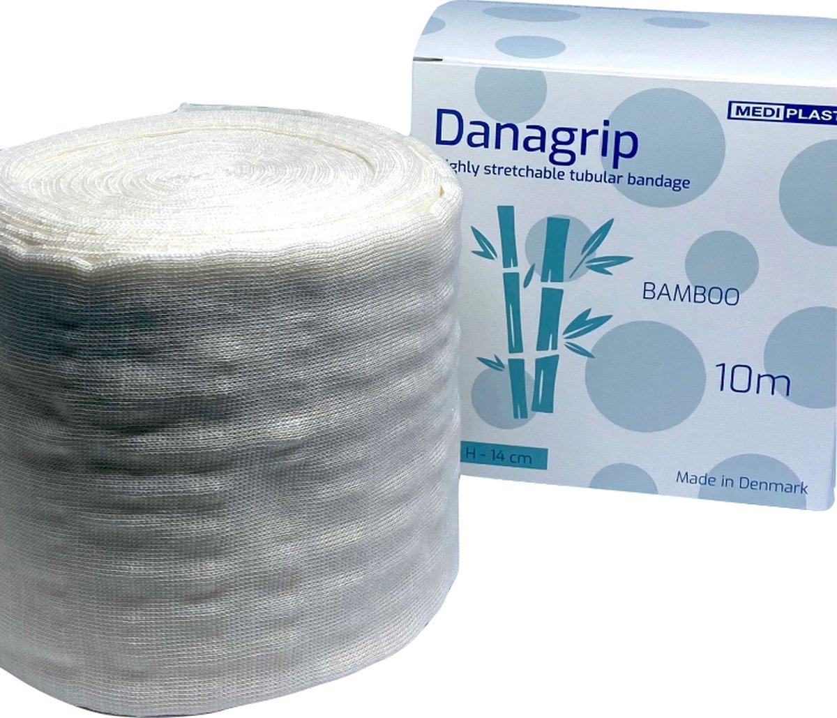 Goedkoopste Danagrip Compressief Bamboe Buisverband voor bovenbeen 14cm x 10m