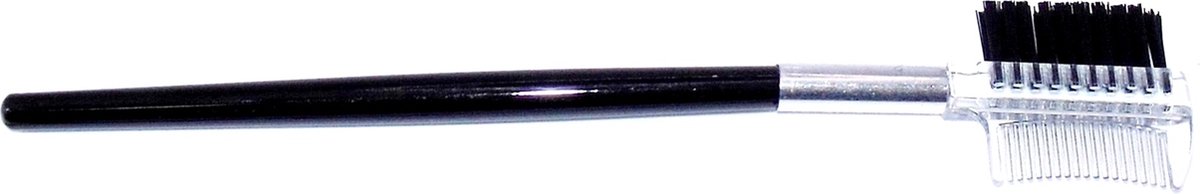 Goedkoopste Wimper/Wenkbrauw borsteltje zwart-transparant