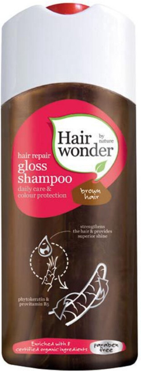 Hennaplus Hairwonder Gloss Brown - 200 ml - Shampoo