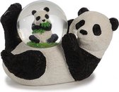 Panda sneeuwbol met sneeuwbol op buik 11x6x7 cm - Panda