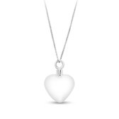 Senz Jewels Sterling zilveren urnhanger in hartvorm - Glanzend