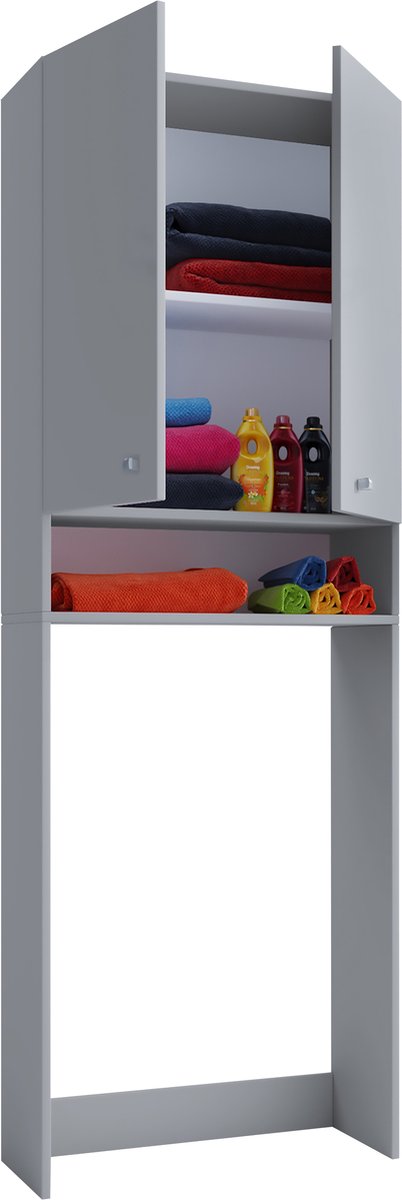 VCM Houten bovenkast Wasmachine Bovenkast Wasmachinekast Lona Houten bovenkast Wasmachine Bovenkast Wasmachinekast Lona