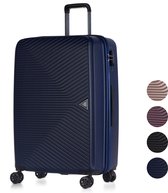 ©TROLLEYZ - Ibiza No.3 - Reiskoffer 78cm met TSA slot - Dubbele wielen - 360° spinners - 100% ABS - Reiskoffer in Ocean Blue