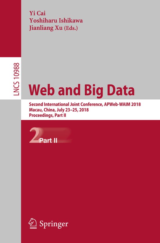 Lecture Notes in Computer Science10988- Web and Big Data - cover