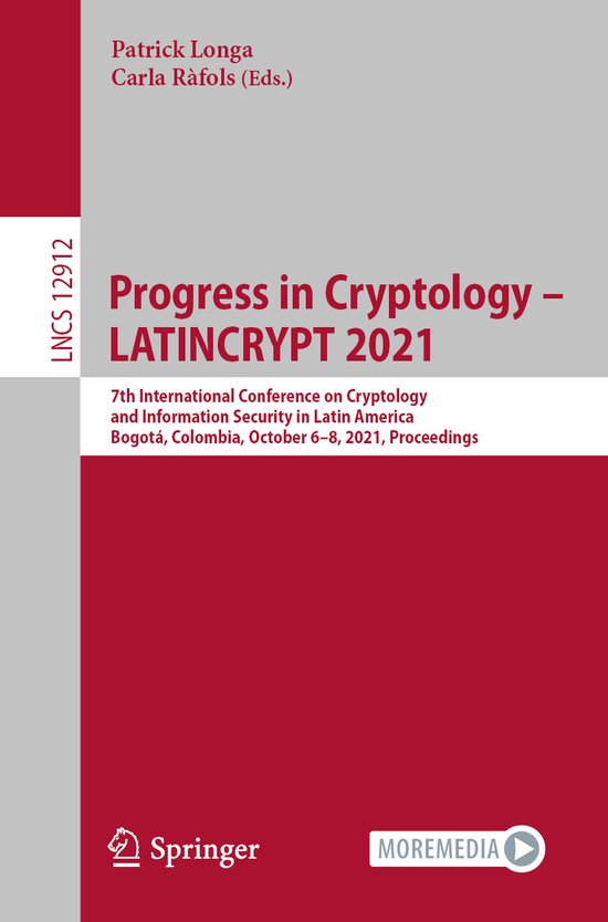 Lecture Notes in Computer Science12912- Progress in Cryptolo ... - cover