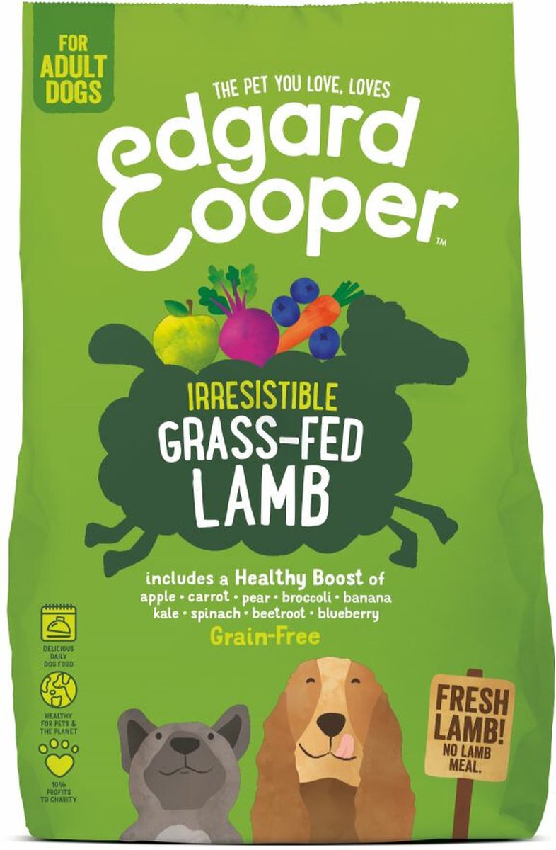 Edgard & Cooper Edgard & Cooper Hondenvoer Graslam 7 kg