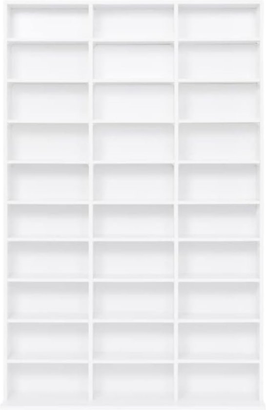 Witte roterende ronde boekenkast 360 ° displayrek voor woonkamer slaapkamer 5-laags draaiende boekenkast (afmetingen: 40 x 40 x 98 cm