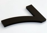 Promessa-Design - Numéro de maison 7 Acrylique Zwart Mat Groot - Hauteur 20 cm - Épaisseur 10 mm - sans entretien - Type Acrylique/20/MatteBlack/Arial.