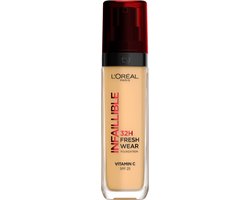 L’Oréal Paris Infaillible 32HR Fresh Wear Foundation – 140 – Langhoudende Foundation met SPF 25 en Vitamine C – 30ML
