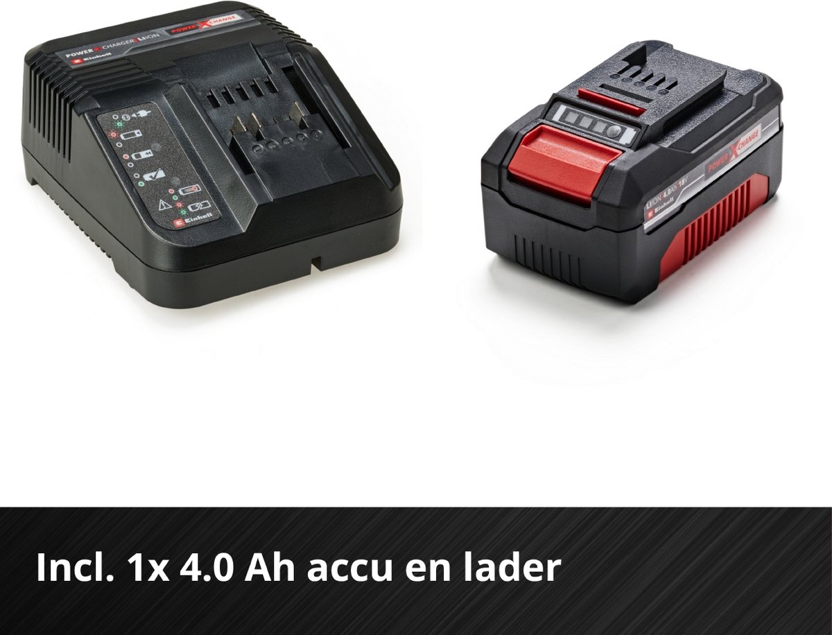 Einhell Accu Grasmaaier GE-CM 18/33 Li Kit - Power X-Change - 18 V/Li-Ion - Maaibreedte: 33 cm - Aanbevolen gazonoppervlakte: tot 200 m² - 30 L opvangzak - Maaihoogte: 25-65 mm - Incl. 4.0 Ah Accu en lader – foto 5