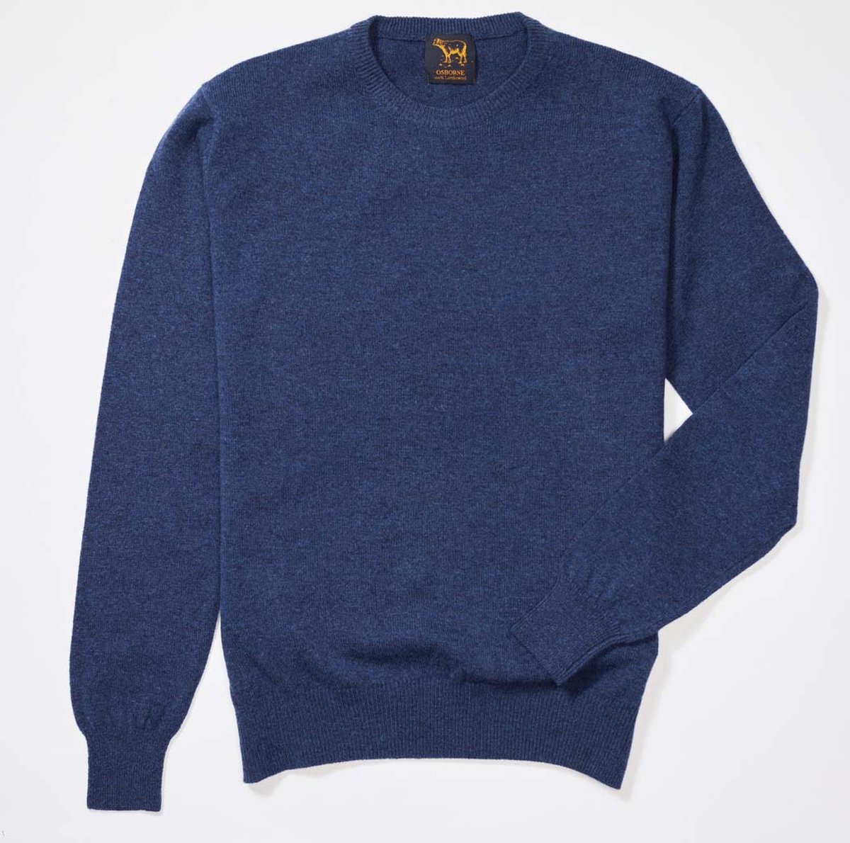 Osborne Knitwear Trui met ronde hals - Sweater heren in Lamswol - Pullover Heren - Rhapsody - XL