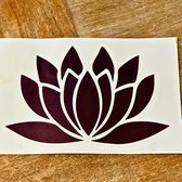 Wellness-House | Auto Sticker Big Lotus | Autosticker | Weerbestendig | Laptop Sticker | Afmeting ca 19 x 13 cm | Lotussbloem | Lotus | Relax | Scootersticker | Meditatie Sticker | Zen Sticker