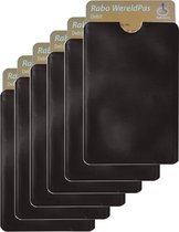6x protège-cartes bancaires RFID - Card Holder Soft - Anti-Skimming - Zwart - Livraison Gratuite