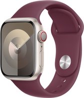 Origineel Apple Sport Band - Geschikt voor Apple Watch 41MM / 40MM / 38MM - Apple Watch Series 1 / 2 / 3 / 4 / 5 / 6 / 7 / 8 / 9 / SE - Bandje M/L Moerbei