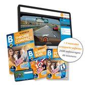 Theorieboek Rijbewijs B Auto 2024-2025 Compact - 3 Maanden Onbeperkt Oefenen - 2500 Vragen en 60 Examens - CBR Info en Bordenboek - VekaBest