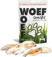 Woef Woef Snacks pour chiens à mâcher - Viande séchée - Lapin - Tous chiens et tous âges à partir de 3 mois - Geen additifs - 1 kg kg - 0-20 ans