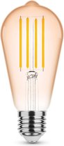 Modee Lighting - LED Filament lamp - E27 ST58 4W - 1800K zeer warm wit licht
