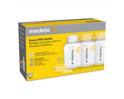 Medela flesjes voor het bewaren van moedermelk | BPA-vrij | Verpakking van 3x 150 ml Medela flesjes voor het bewaren van moedermelk | BPA-vrij | Verpakking van 3x 150 ml