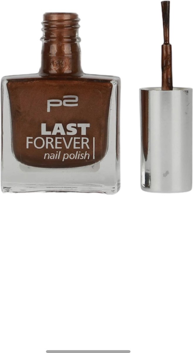 P2 EU Cosmetics Last Forever Nagellak 021 Amber Amour 11ml Bruin goud