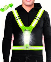 FOXLY Nero 3000 - Hardloopverlichting - Onze size fits all - Reflectered vest - LED
