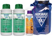 Nikwax "Value Pack" - 2x Tech Wash 1L & 1x TX.Direct Spray-on 300ml - Pack de 3 + Extra Dry Bag 10L