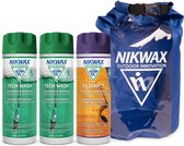 Nikwax "Value Pack" 2 x Tech Wash 300ml & 1x Tx.Direct 300ml - Pack de 3 + Extra Dry Bag 10L