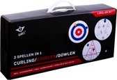 Engelhart Jeux - Curling, Shuffleboard et bowling - terrain de jeu 120x28 centimètres
