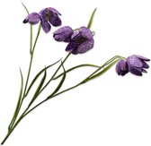 Silk-ka Kunstbloem-Zijden Bloem Fritillaria Tak Lavendel 64 cm Voordeelaanbod Per 2 Stuks