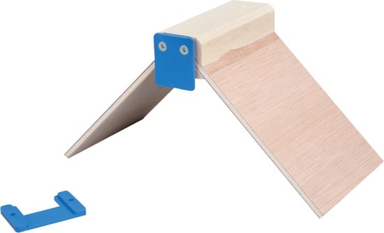 Foto: Natural zitstok duif rustbankjes kliksysteem triplex 5mm 12x24x13cm 1st