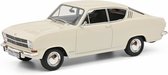 De 1:18 Diecast Modelauto van de Opel Kadett B Coupe van 1966 in White. De fabrikant van het model is Schuco.Dit model is alleen online beschikbaar.