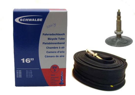 Schwalbe - Binnenband Fiets - Frans Ventiel - 40 mm - 16 x 1.75 - 2.50 van Schwalbe — afbeelding 3