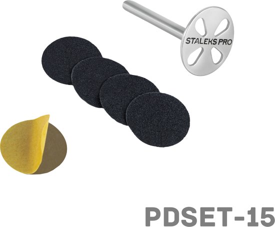 Staleks Pedicure / PODO disc + disposable files - Small | 180 grit - 15mm - 5 pieces