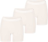 Apollo - Bamboe Short Naadloos - Wit - 3-Pak - Maat L - Boxershorts dames - Dames ondergoed - Naadloos - Bamboe - Bamboe ondergoed dames