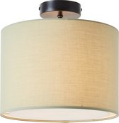 Brilliant Lamp Aike plafondlamp 28cm groen metaal/kunststof groen 1x A60, E27, 40 W