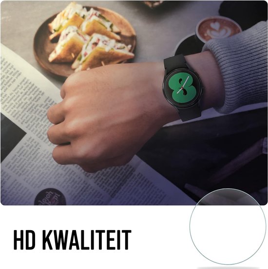 Screenprotector geschikt voor Samsung Galaxy Watch 4 / 5 / 6 / 7 / 8 - 40mm Screen Protector - 4 Stuks - Podec